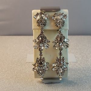 Clear Rhinestone dangle earrings